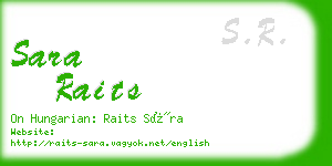 sara raits business card